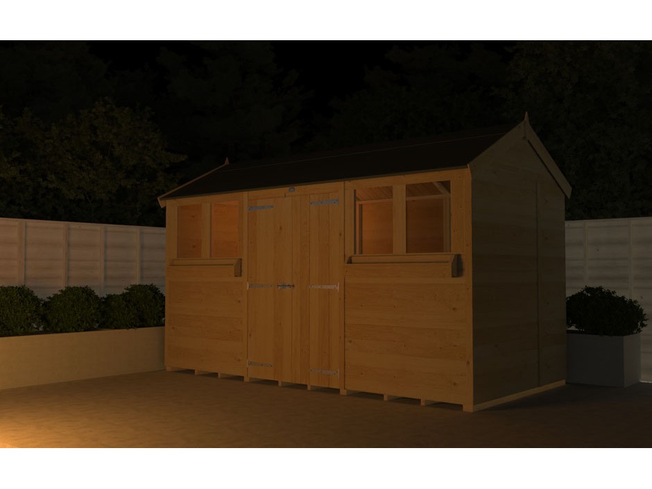 6ft x 20ft Apex Summer Shed