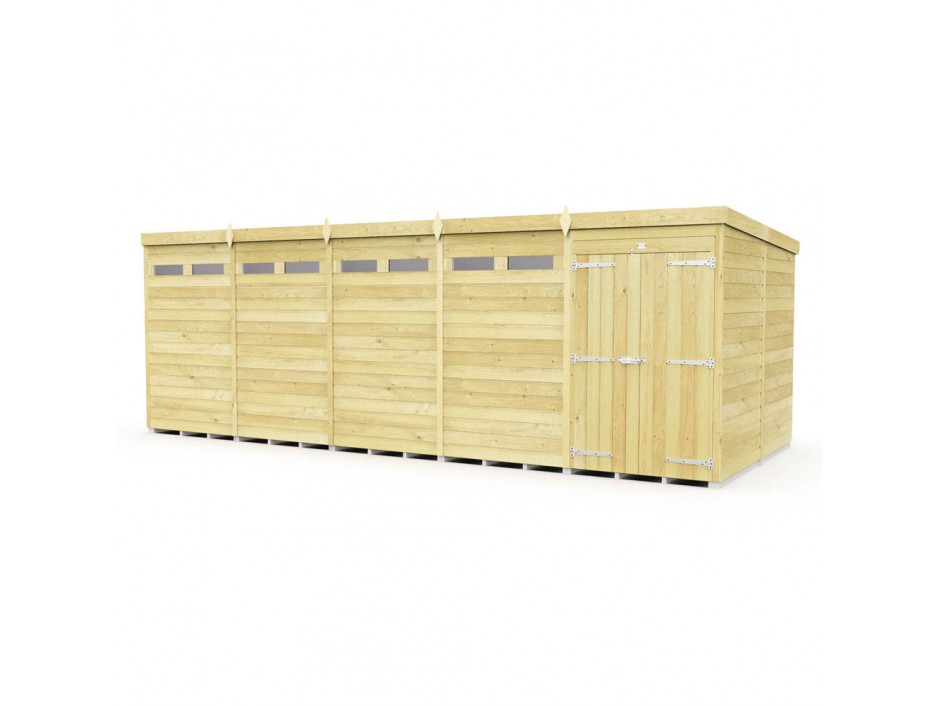 20ft x 8ft Pent Security Shed