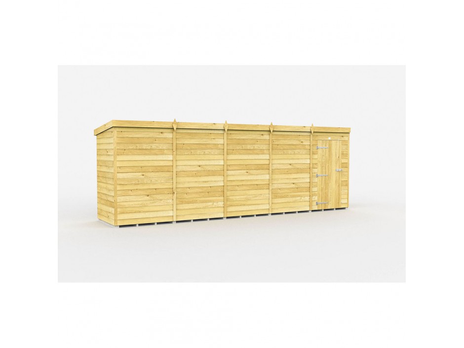 19ft x 4ft Pent Shed