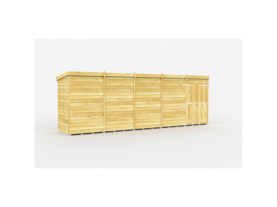 19ft x 4ft Pent Shed
