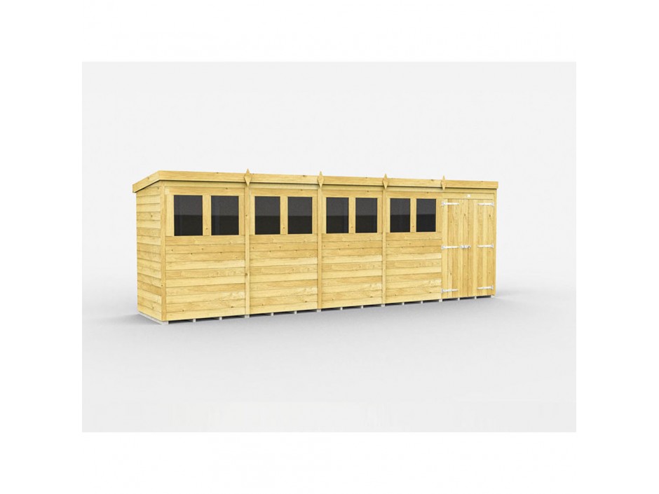 20ft x 4ft Pent Shed