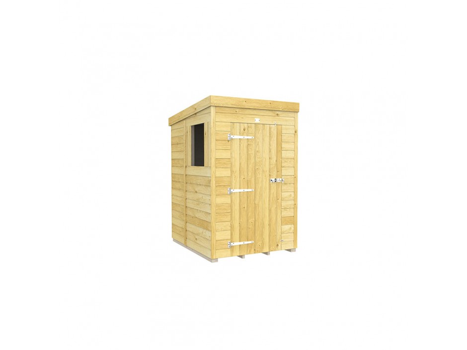 4ft x 5ft Pent Shed
