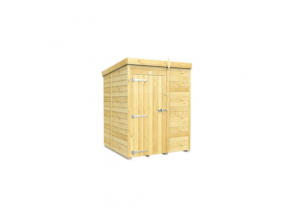 5ft x 5ft Pent Shed