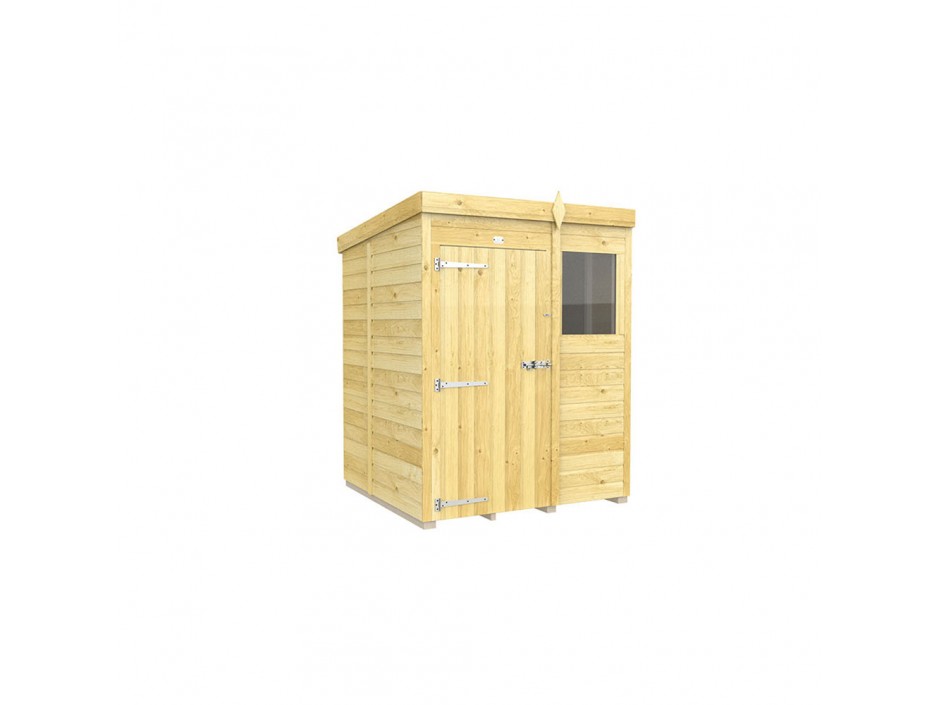 5ft x 5ft Pent Shed
