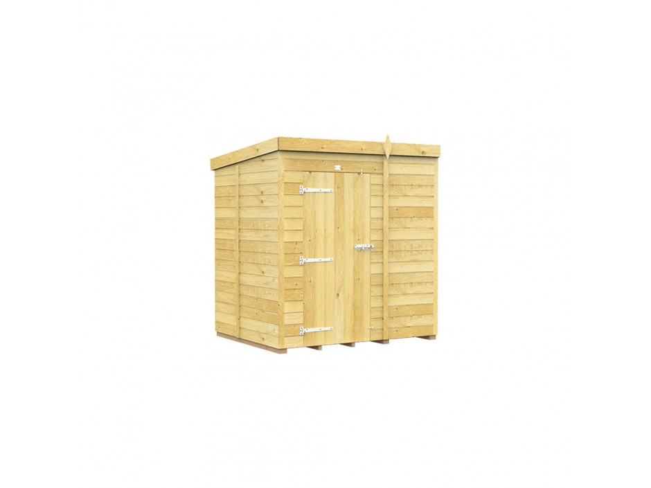 6ft x 5ft Pent Shed
