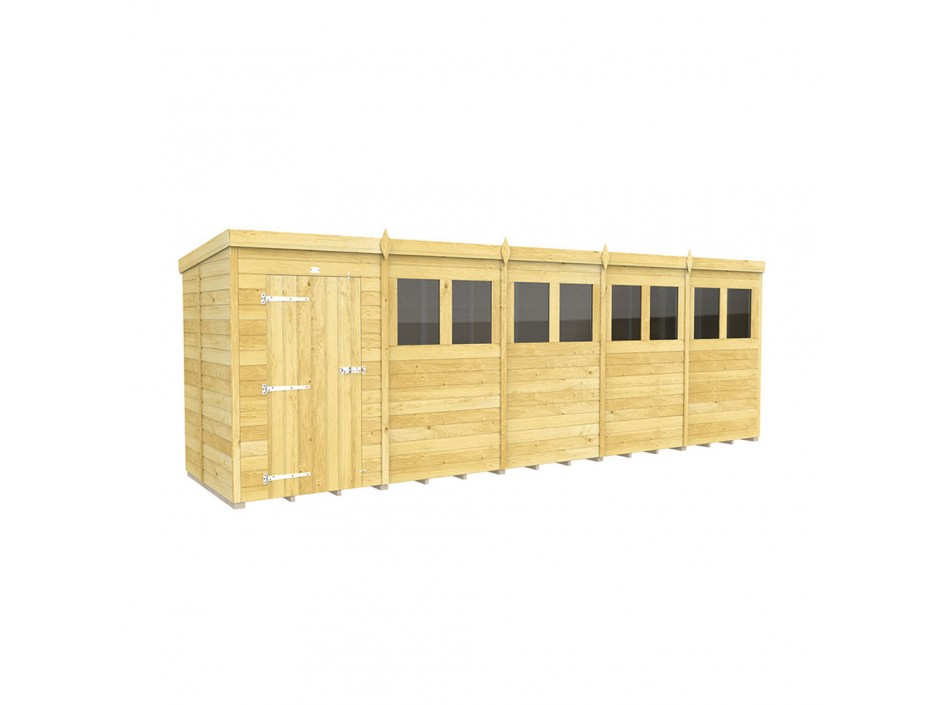 20ft x 5ft Pent Shed