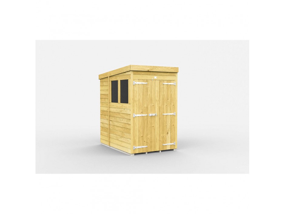 4ft x 7ft Pent Shed