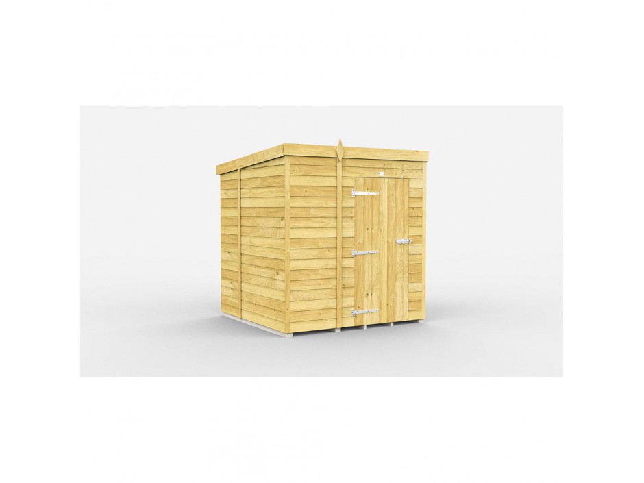 6ft x 7ft Pent Shed