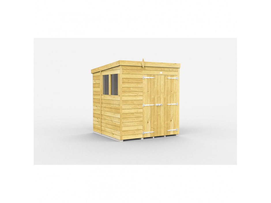 7ft x 7ft Pent Shed
