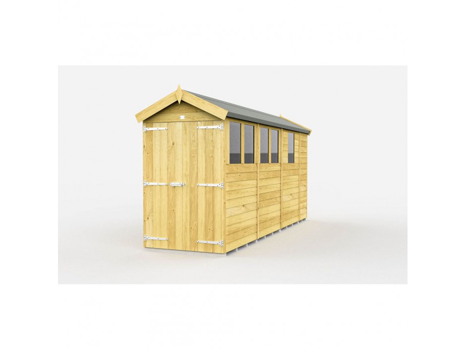 4ft x 13ft Apex Shed