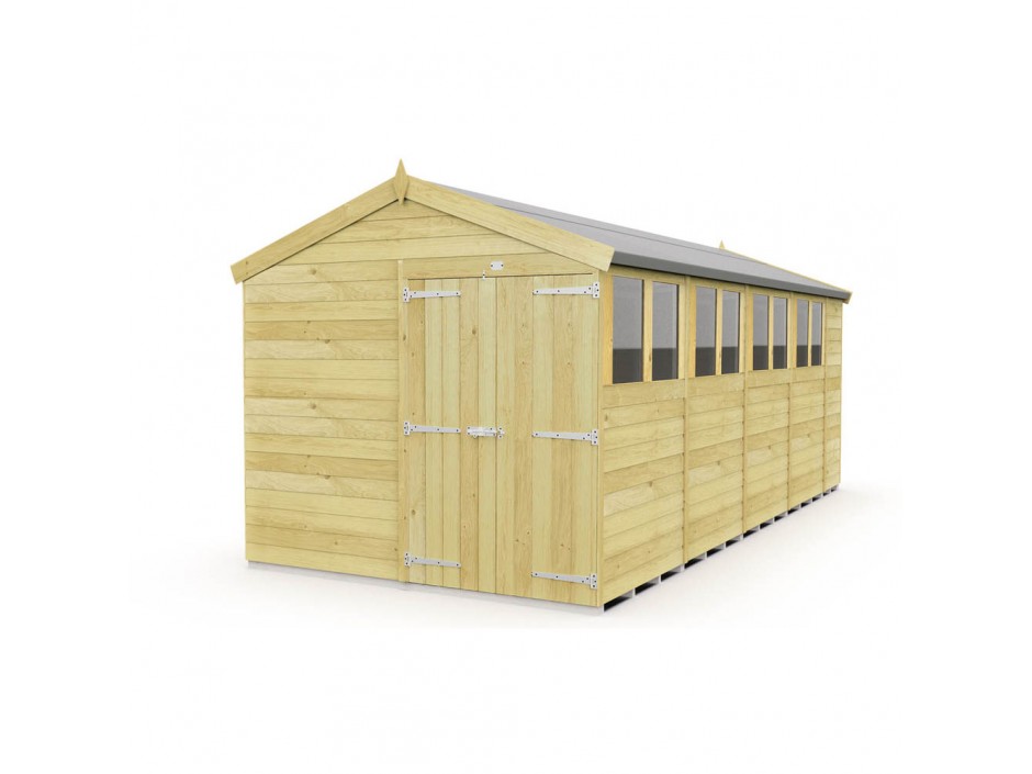 8ft x 19ft Apex Shed