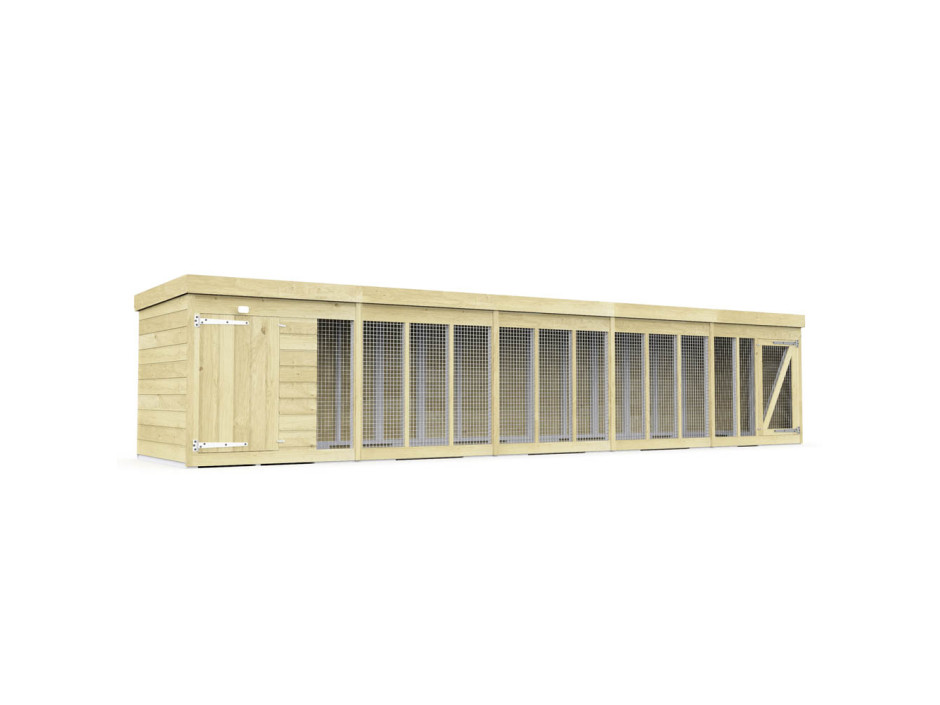 20ft x 4ft Dog Kennel and Run