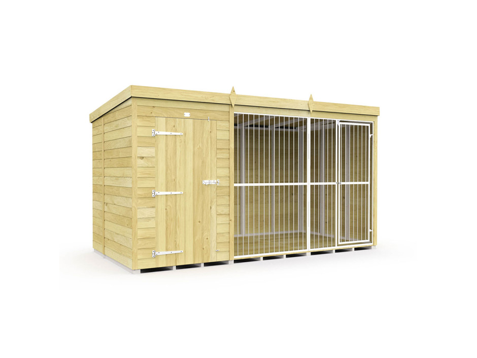 6ft Full Height Dog Kennels With Bars