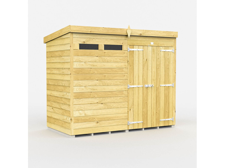 8ft x 4ft Pent Security Shed