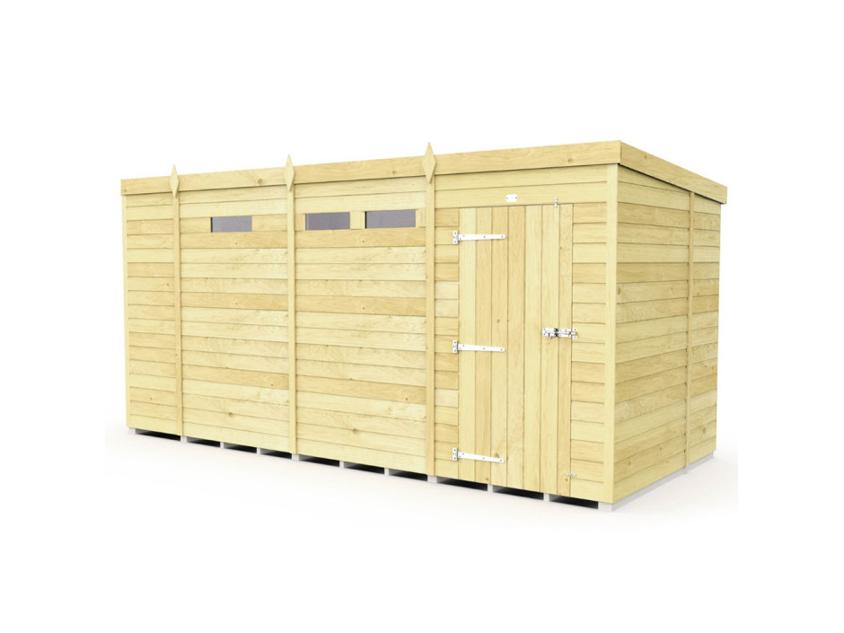 6ft Pent Security Sheds
