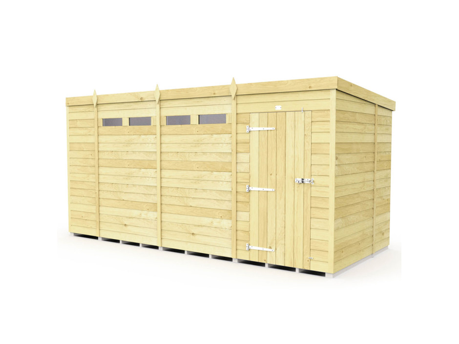 7ft Pent Security Sheds