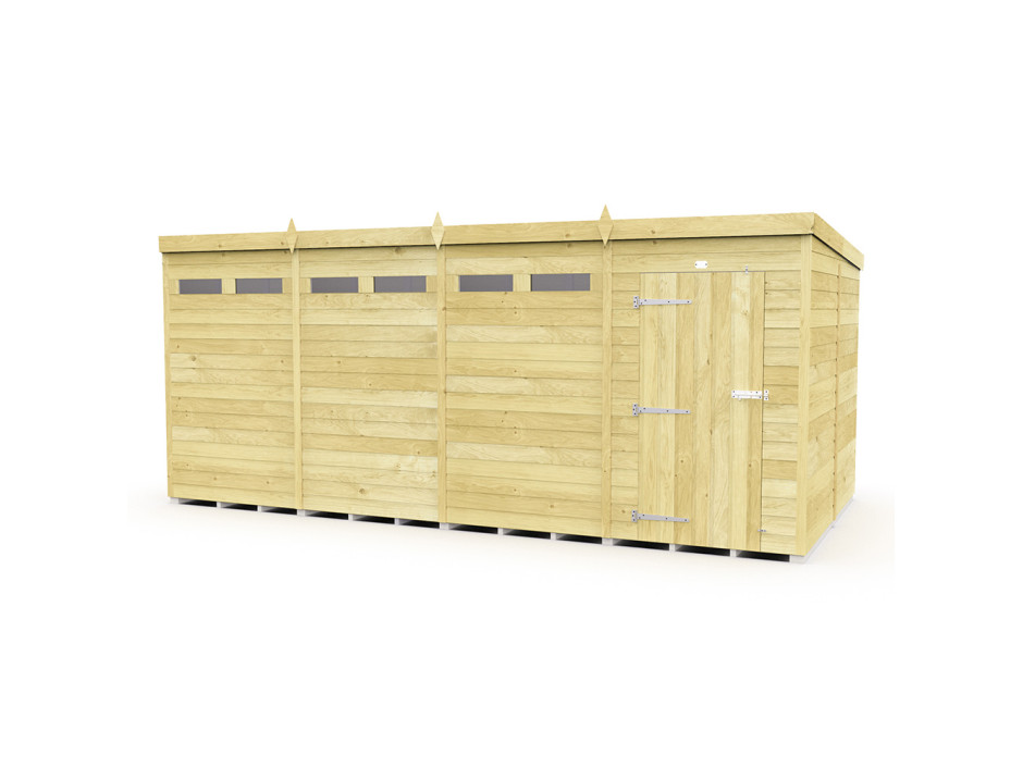 8ft Pent Security Sheds