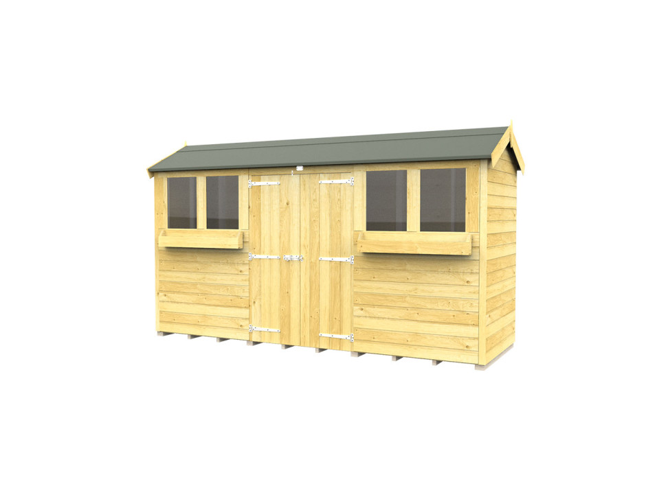 4ft x 12ft Apex Summer Shed