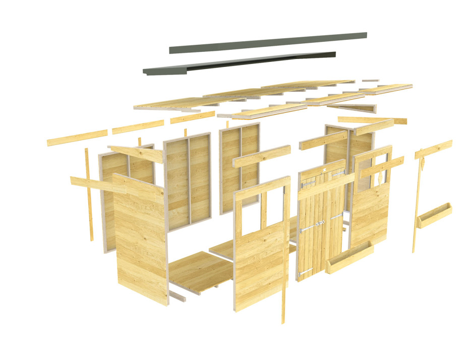 18ft x 7ft Pent Summer Shed